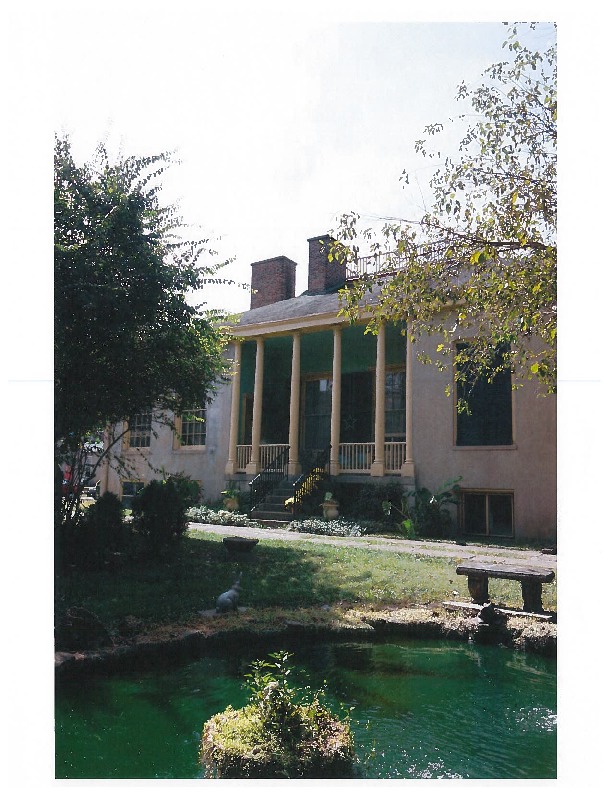 East front of Elmwood Hall with original recessed portico