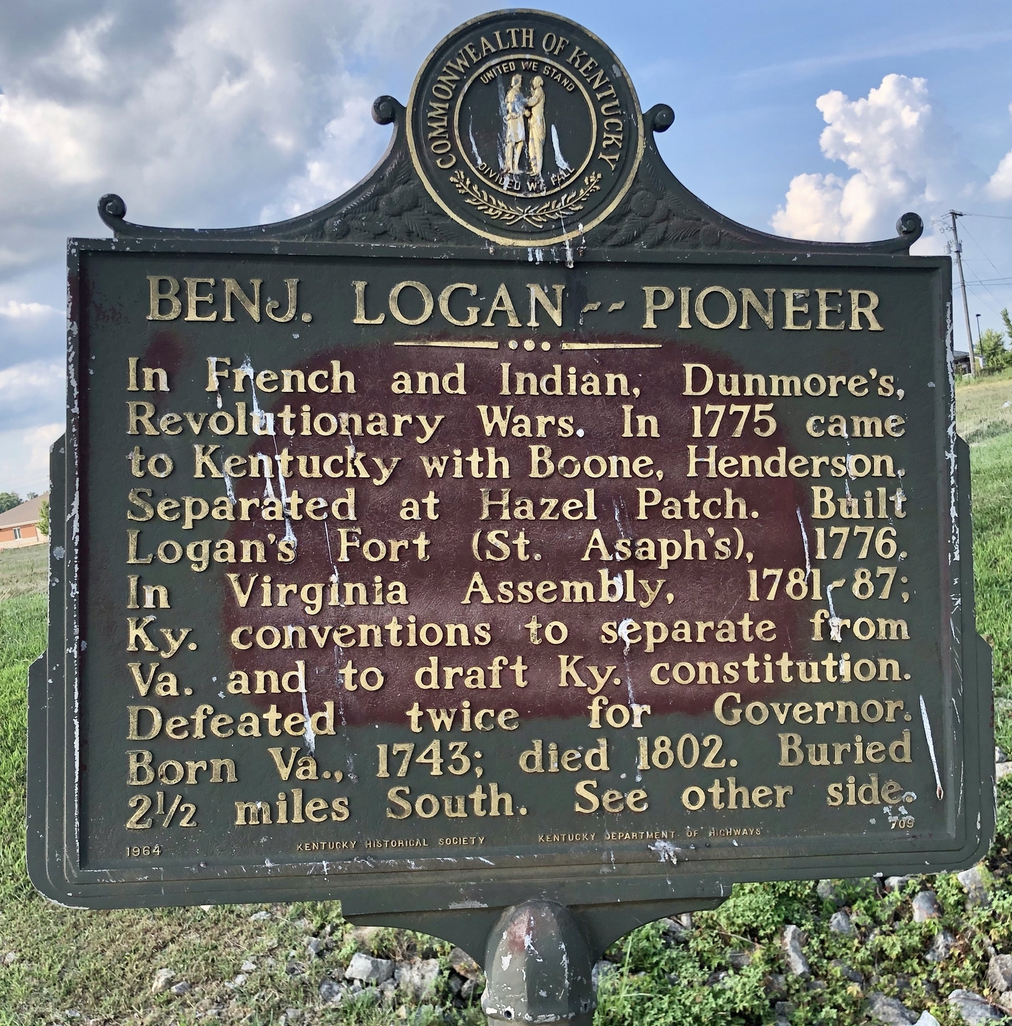Benj. Logan -- Pioneeer