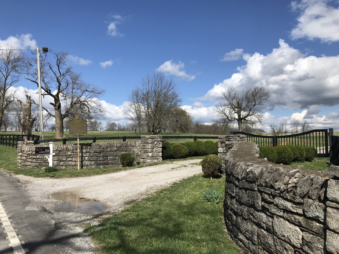 Canewood Historical Marker location
